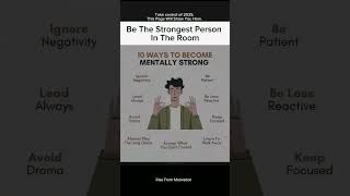 10 WAYS TO BECOME MENTALLY STRONG#motivation#successmindset