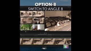 Final Cut Pro Shortcut | Option-8 | Switch to Viewer Angle 8