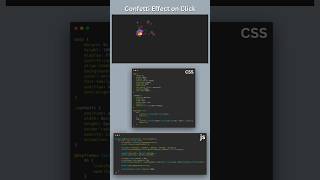 🎉 Insane Confetti Effect on Click – So Satisfying! #ConfettiEffect #ClickAnimation