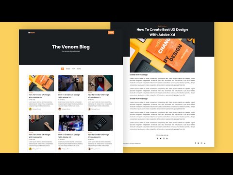 Create a Responsive Blog Website Using HTML CSS JavaScript And jQuery