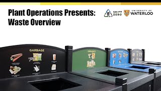 Plant Operations Presents: UWaterloo Waste Overview