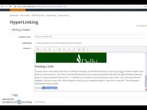Creating a Link