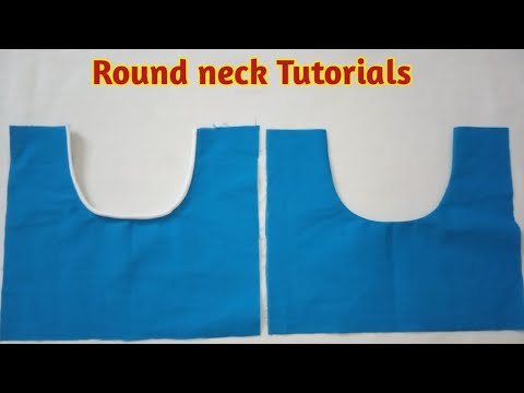 Round neck cutting and stitching | Tharani sewing