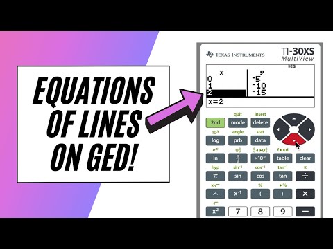 Find GED Equations of Lines – EASILY!