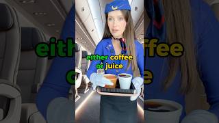 Receiving food on the plane ✈️ #teachingenglish #englishlanguage
