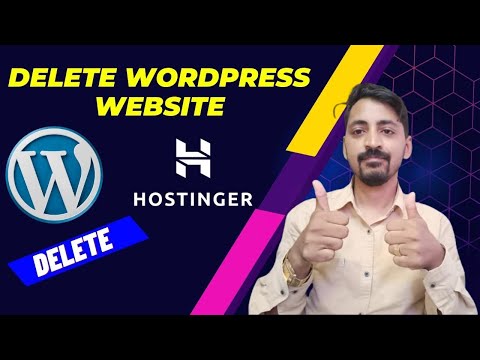 How to delete WordPress Website from Hostinger || all files delete in wordpress website 2025