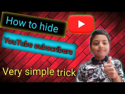 How to hide YouTube subscriber very easy way