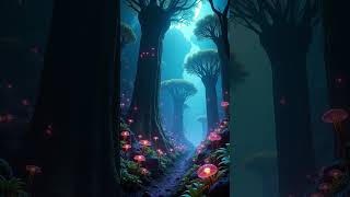 Neon Glow of an Alien City: A Dark Sci-Fi Landscape #SciFiCity #NeonGlow #AlienTechnology