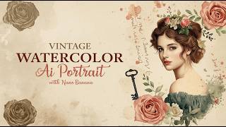 AI Makes INSANE Vintage Watercolor Portraits | No Skill Needed!