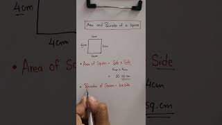 Area and perimeter of square | Ayushi teacher | Area and perimeter #maths #area #perimeter