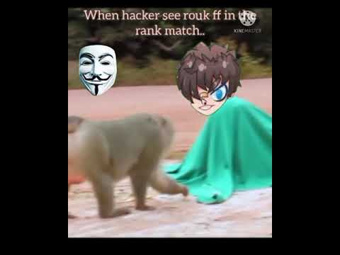 Rouk ff funny meme video || rouk vs hacker in rank match funny meme video ||