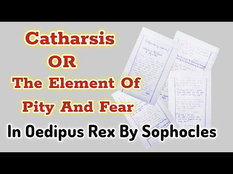 The Element of pity and fear in Oedipus Rex | Catharsis In Oedipus Rex | Oedipus Rex By Sophocles
