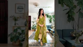 Spring outfit🌿 #ootd #bohochicstyle #bohooutfit #boho #greendresses #greenoutfit #springstyle #ootd
