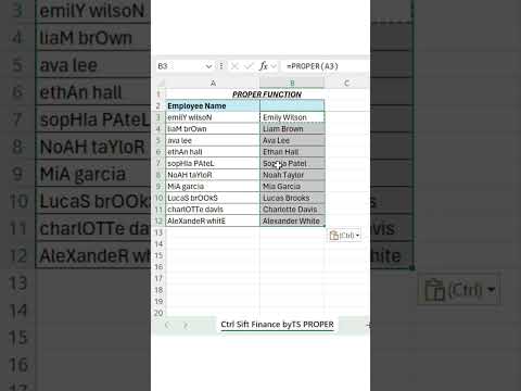 Tired of inconsistent text formats? Use the PROPER function to capitalize first letter of every word