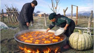 Pumpkin Dessert - Cooking a Traditional Azerbaijani Village Lunch 🔥