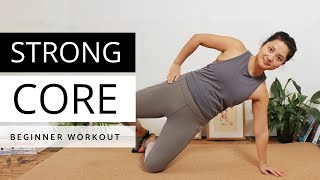At Home Core Workout For Beginners - Beginner Abs, Obliques And Lower Back & Hips - Follow Along