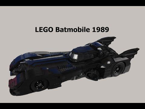 Lego set 76139 Batman 1989 Batmobile timelapse build