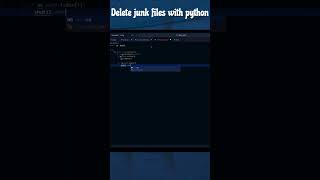 Delete junk files  #youtube #python #codingchannel #puzzle #codingcreator #youtubeshorts