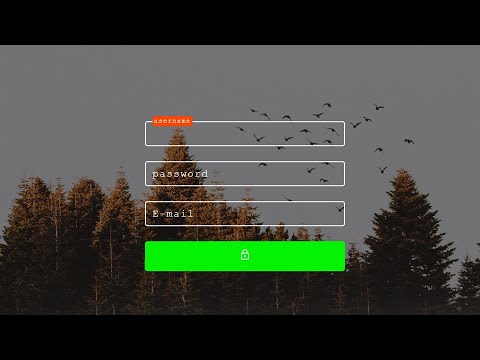 Awesome input animation using HTMl & CSS | input animation