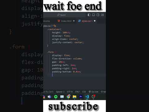 Animated form part -1  ||  #animation#html #css #animatedform
