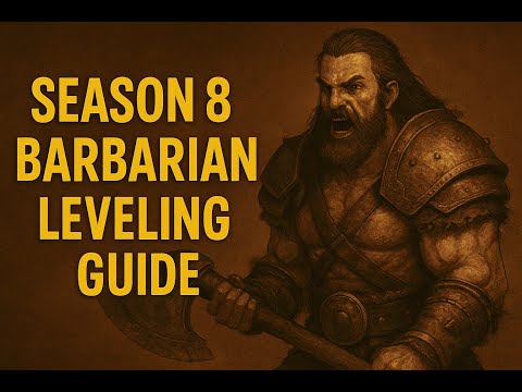 Diablo4 season8 barbarian leveling build