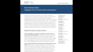 Disruptive Overhaul or Integrated Renewal? Goldman Sachs on the AI-Era Software Revolution