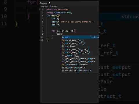 Cpp program to display multiplication table  🔥  C++