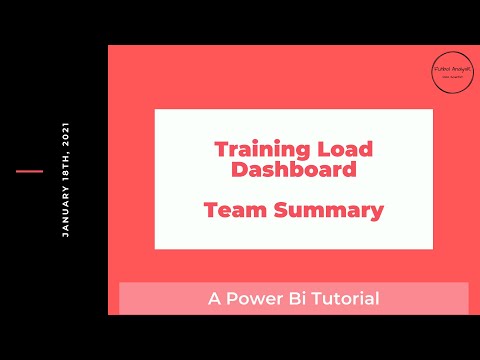 Training Load Dashboard: Viewing Your Team Status at a Glance