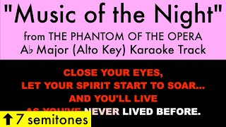 "Music of the Night" (Alto Key) from The Phantom of the Opera (Ab Major) - Karaoke Track with Lyrics