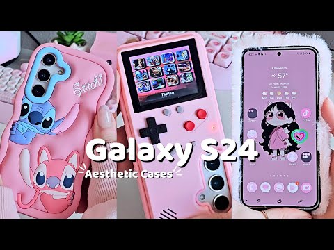 ✨️ Galaxy S24 ✨️ 📱| Aesthetic Cases Unboxing & Customization  🎀📦 (ASMR)
