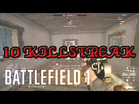 Battlefield 1 - Bloodthirsty medic (10 killstreak, PS4 gameplay)