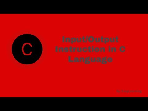 Easy Tutorial on Input/Output Instruction(printf()&scanf()) In C Language in Urdu/Hindi