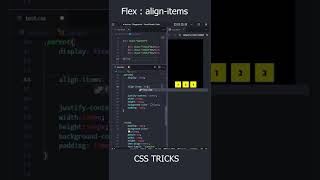 CSS FlexBox : Align-Items| css for beginners  | CSS Trick  #css #csstricks  #learncss  #shorts