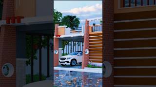 3D house design 🏠 #homedesign #housedesign #shorts #architecture #3dhousedesign #3danimation #vlog