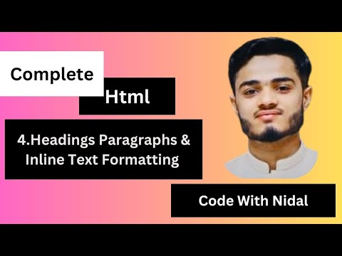 Master HTML Basics: Headings, Paragraphs & Inline Text Styling! 💥✨