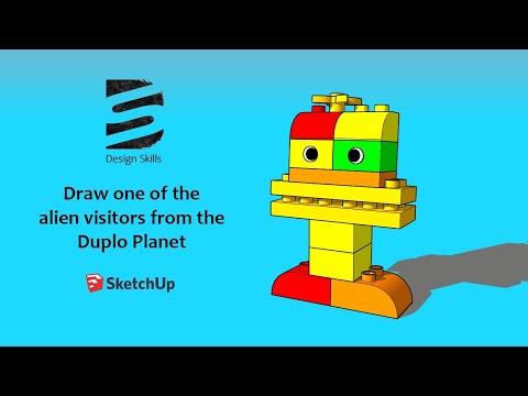 SketchUp Getting Started 5 - Lego Movie Duplo Character