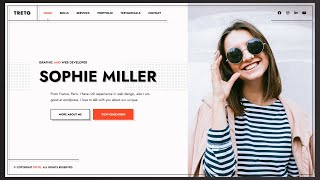 Create a Responsive Personal Portfolio Website Design using HTML CSS and JavaScript
