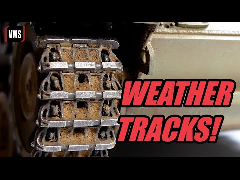 Weather tank tracks with VMS Alkyd binders weathering Tutorial Part 4