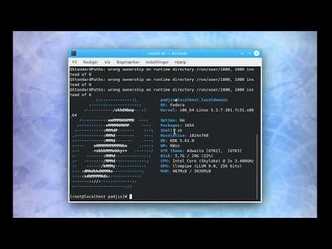 fedora 31 kde ram disk usage