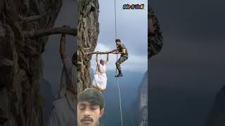 😱  indian army ne jaan bachaya  🪖 #indianarmy #india #trendingshorts #funny