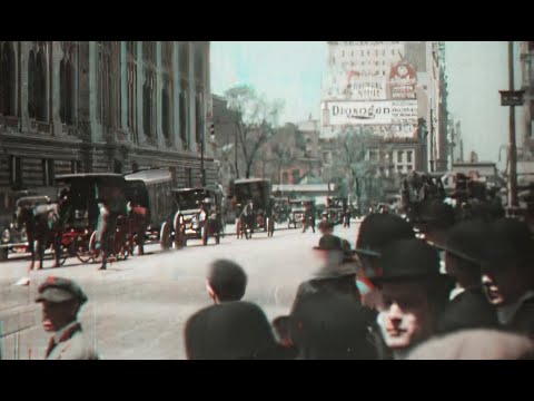 Amazing REAL Color Footage of 1916 New York (Kinemacolor)