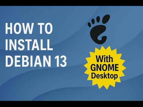 How To Install Debian 13 "Trixie" GNOME Desktop From Start To Finish +Tips & Tricks [2025]