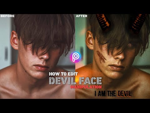 Devil Face Manipulation | Visual Editing Tutorial | Picsart