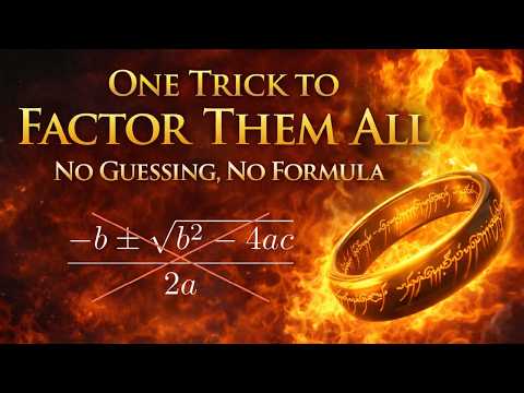 One Trick to Factor Them All | No Guessing, No Formula