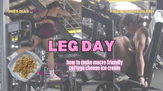 full leg day + making macro friendly cottage cheese ice cream!
