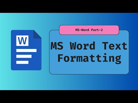 MS Word Text Formatting Basics | Font, Bold, Color, Alignment – Full Hindi Guide (2025) #microsoft