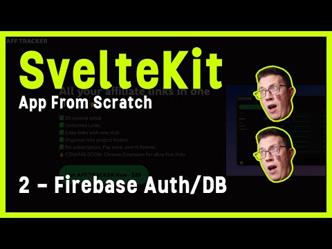 Sveltekit Full Project 2 - Firebase Auth & Firestore login / logout