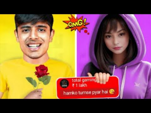 Ajjubhai Proposed Chiku Gaming Funny Superchat Reaction @TotalGaming093