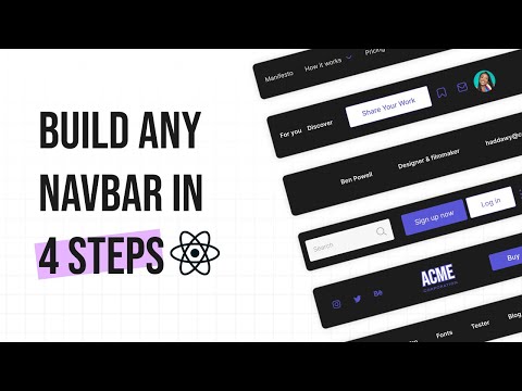 Build any Usual Navbar in 4 Simple Steps with ReactJS