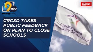 Cedar Rapids School Board discusses plans to close up to 7 schools